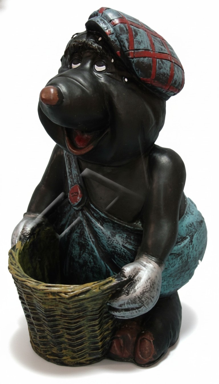 Design Maulwurf Figur Garten Statue Skulptur Figuren Skulpturen Dekoration Neu 5