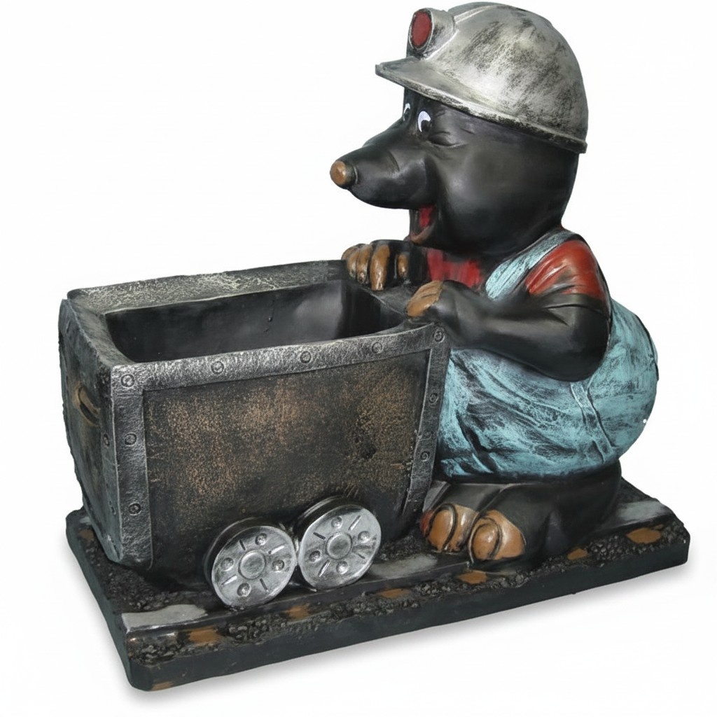 Design Maulwurf Figur Garten Statue Skulptur Figuren Skulpturen Deko Neu