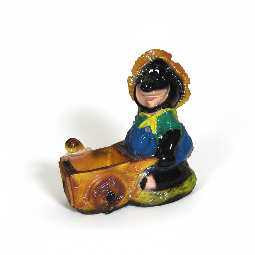 Design Maulwurf Figur Statue Skulptur Figur Dekoration Deko Statuen Kunststoff 5