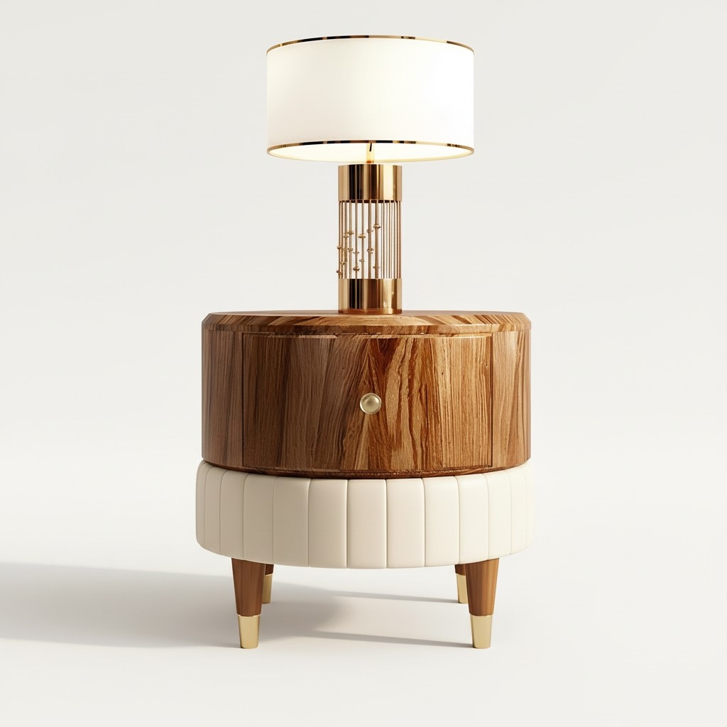 Design Modern Couchtisch Beistelltisch Sofa Wohnzimmer Tisch Leder Design Ф50x55