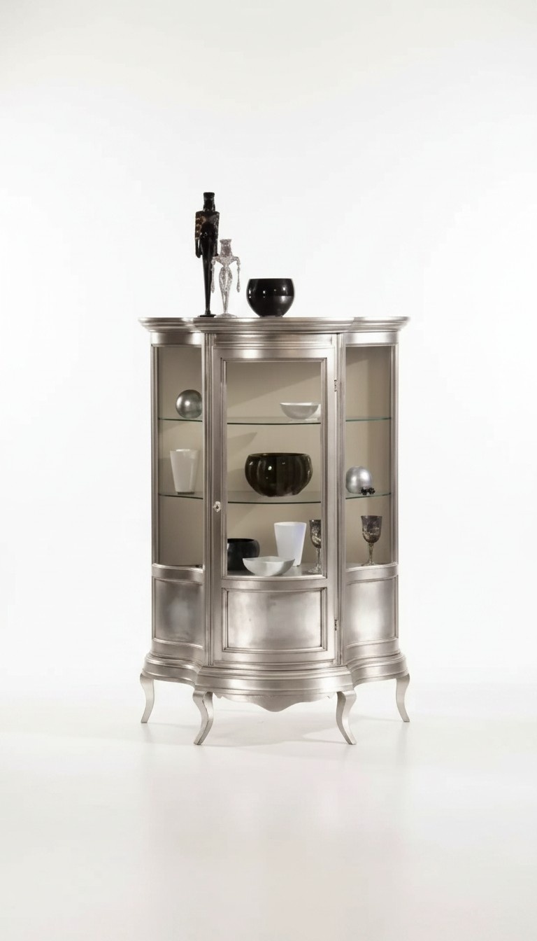 Design Möbel Holz Klassischer Vitrine Schrank Regal Italienische Möbel