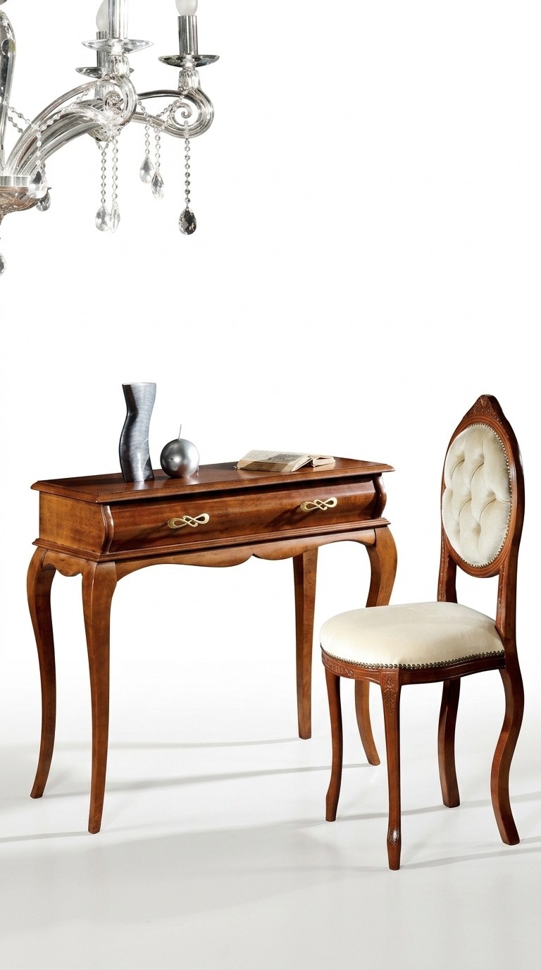 Design Möbel Konsolentisch Braun Möbel Stil Barock Holz Italienische Möbel Neu