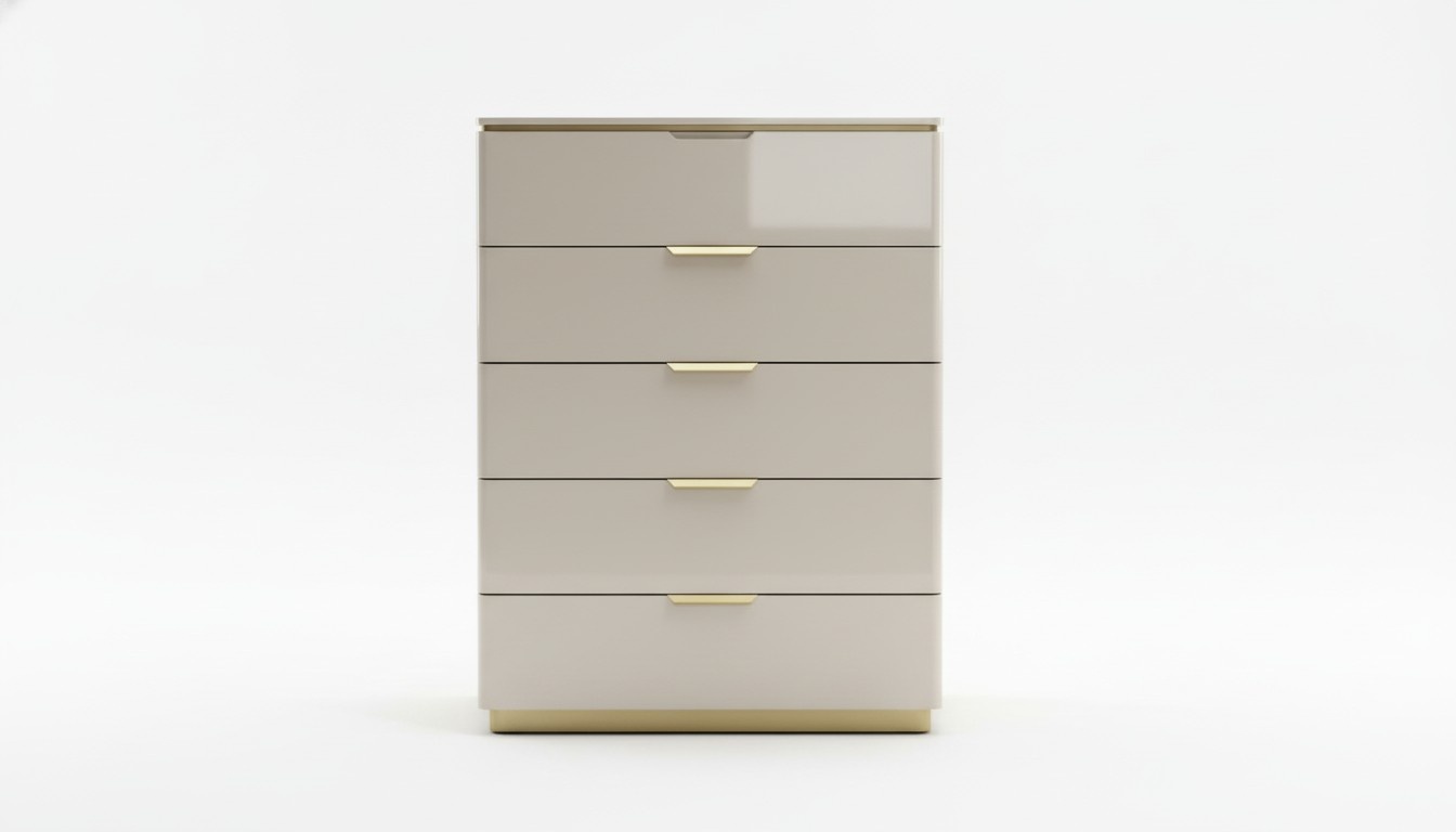 Design Möbel Schlafzimmer Luxus Kommode mit 4 Schubladen Holzschrank Holz Neu