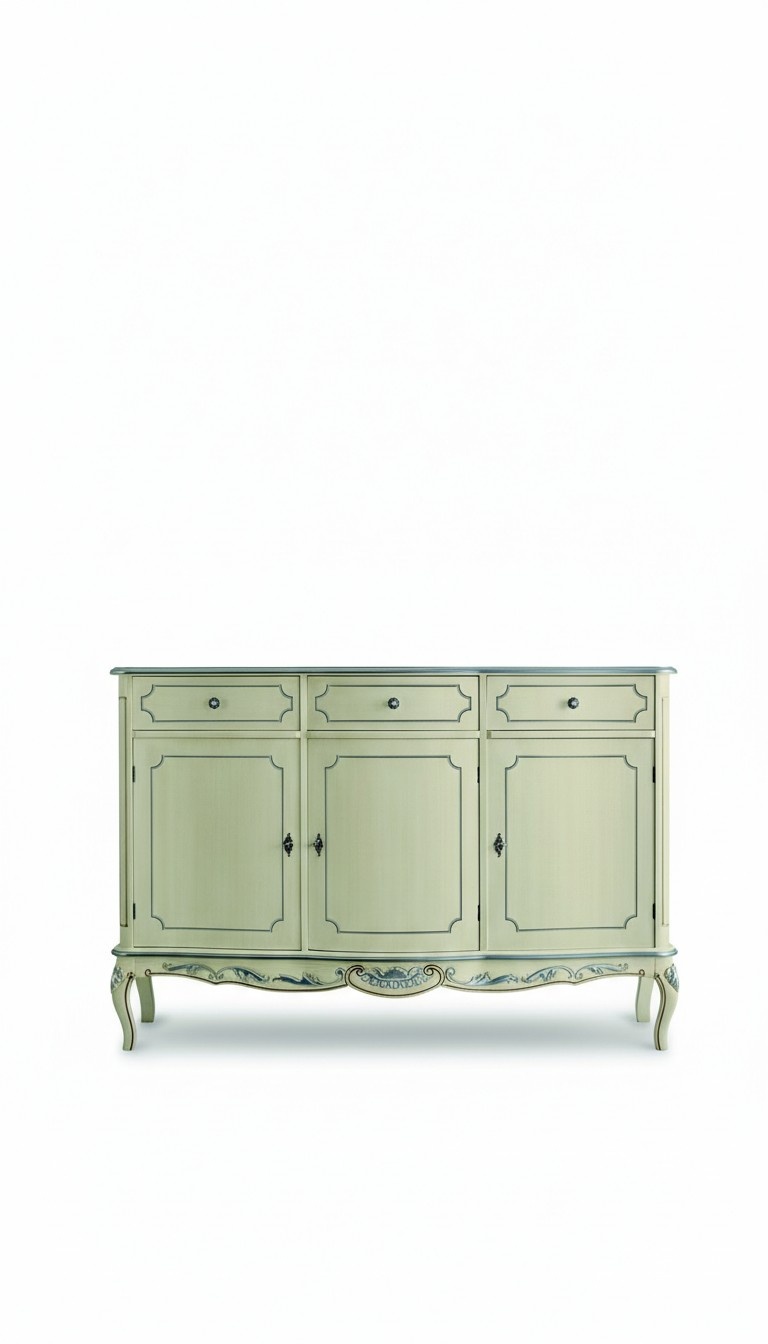 Design Möbel Stil Klassischer Kommode Weiss Sideboard Holz Italienische Möbel Neu