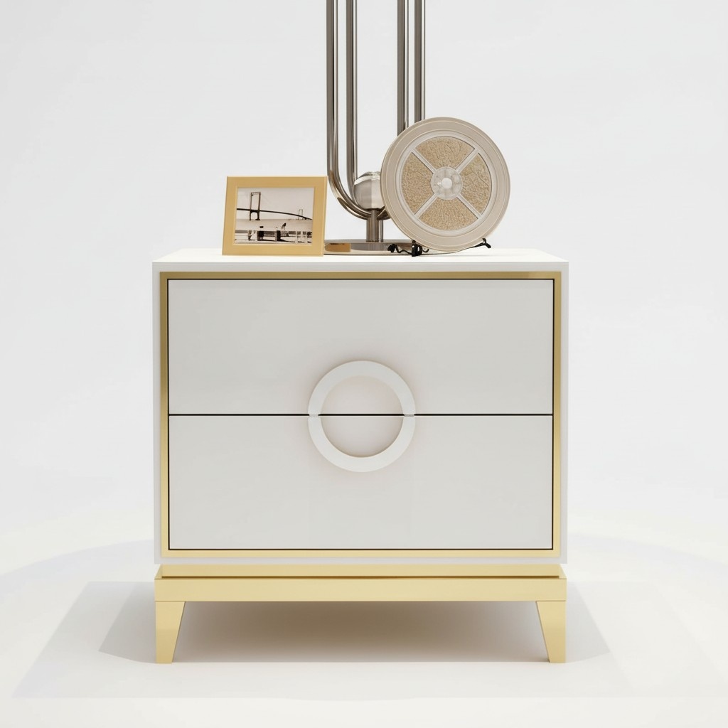 Design Nacht Tisch Konsole Beistell Konsolen Tische Schlaf Zimmer Metall Luxus