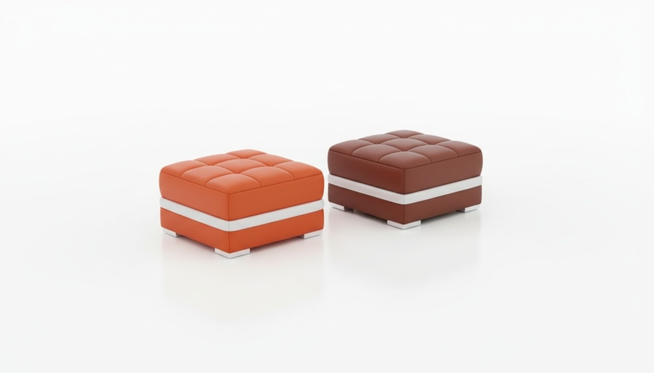 DESIGN POLSTER HOCKER FUSSHOCKER OTTOMANE SITZ CHAISE GEPOLSTERT PUFA