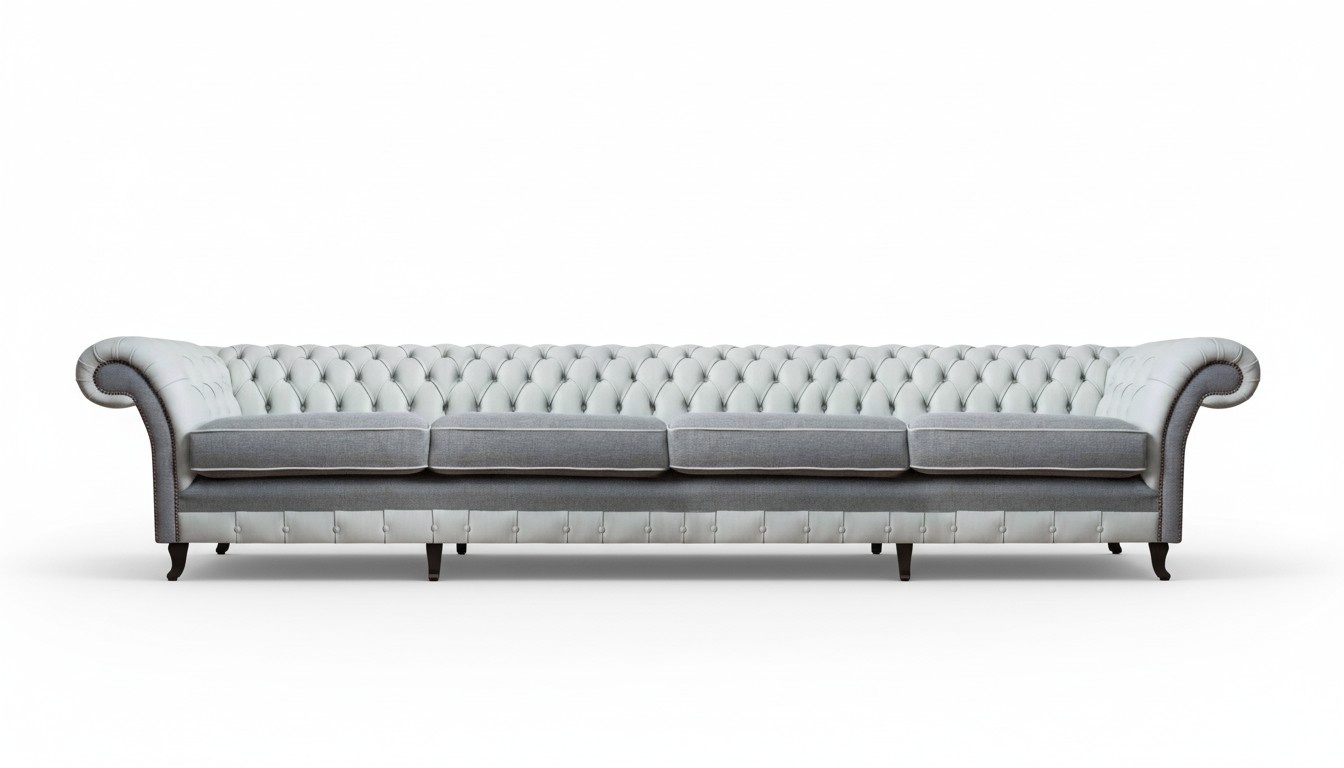 Design Polstermöbel Sofa Viersitzer Couch Ledersofa Polster Stoff Möbel