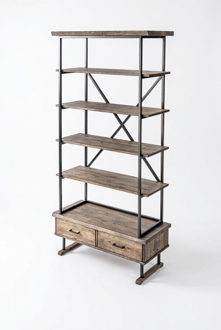 Design Regal Wohnzimmer Schränke Edelstahl Regale Bücherschrank Landhaus Stil