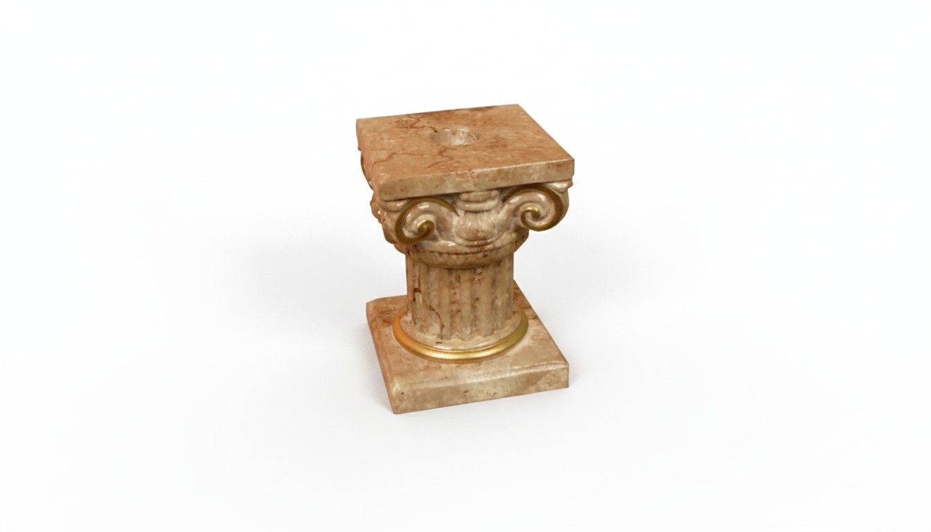 Design Säule Kerzen Ständer Leuchten Leuchte Lampe Decolampe Beleuchtung 6331