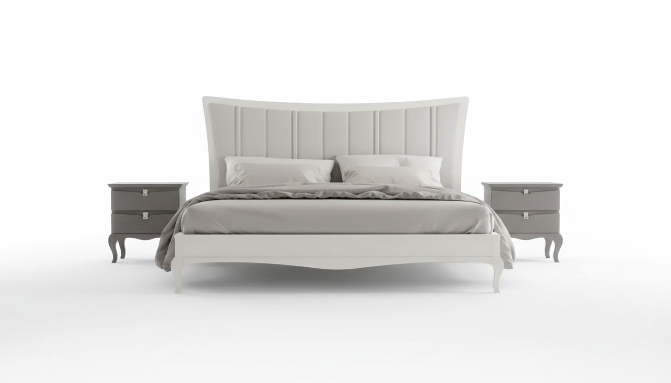 Design Schlafzimmer 3tlg. Bett 2x Nachttische Modern Luxus Betten Möbel