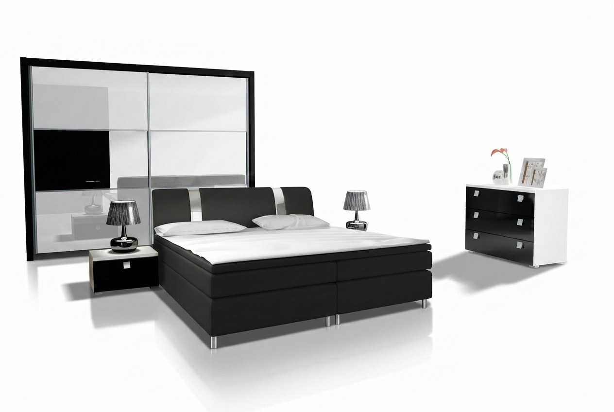 Design Schlafzimmer Moderne Garnituren Komplett Schrank Bett Kommode Nachttisch