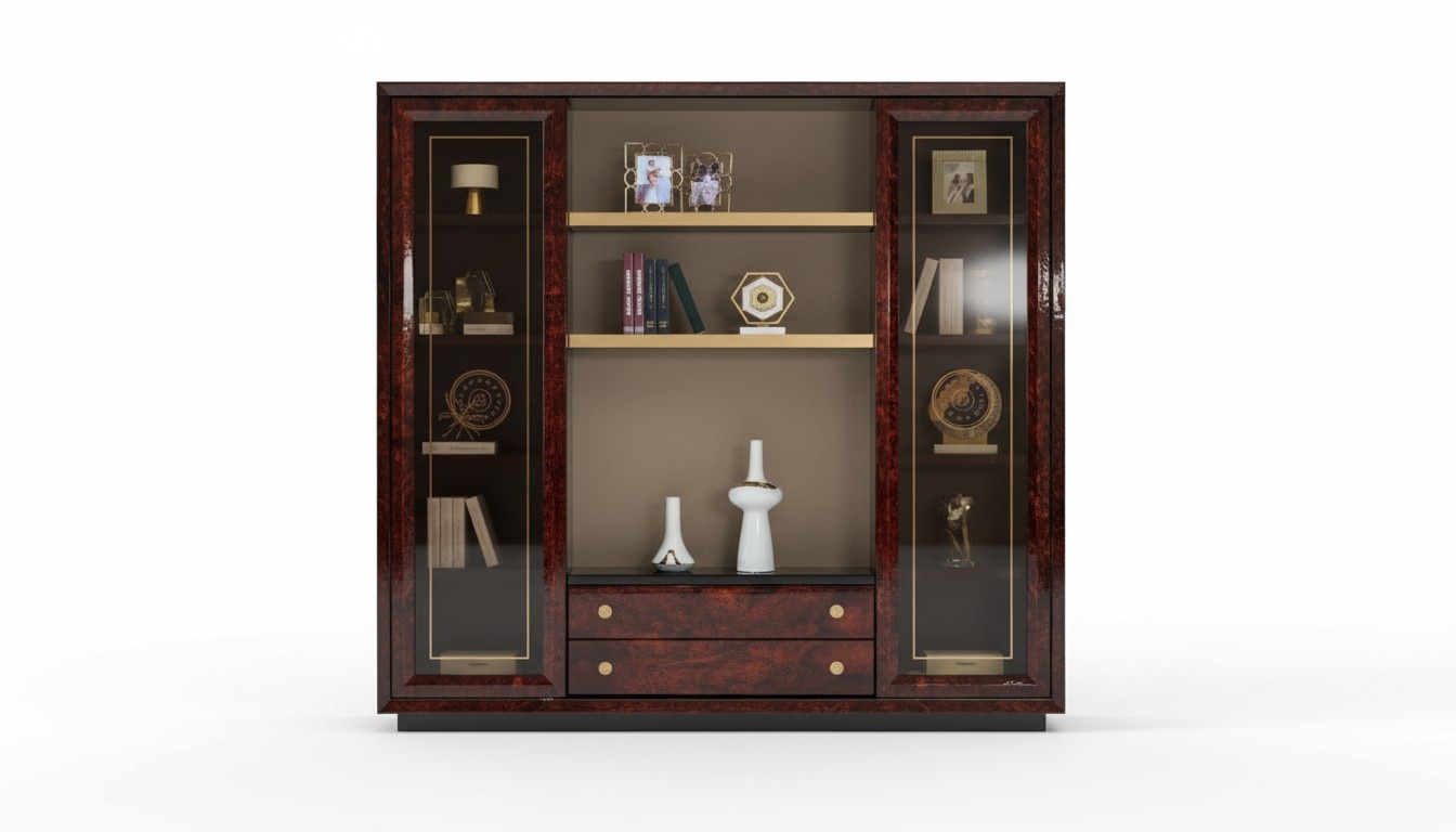 Design Schrank Bücherschrank Vitrine Aktenregal Office Einrichtung Regal Büro