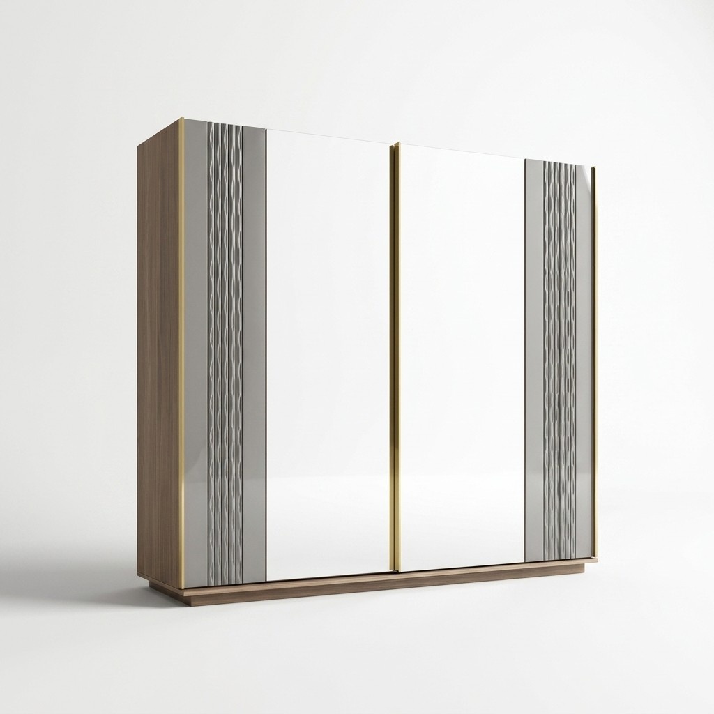 Design Schrank Schlafzimmer Luxus Holz Kleiderschrank Modern Möbel