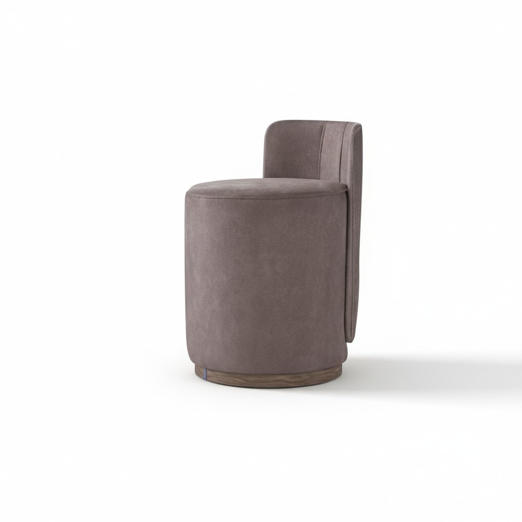 Design Sessel Bank Luxus Ottomane Schminktisch Hocker Runder Polster Stuhl Neu