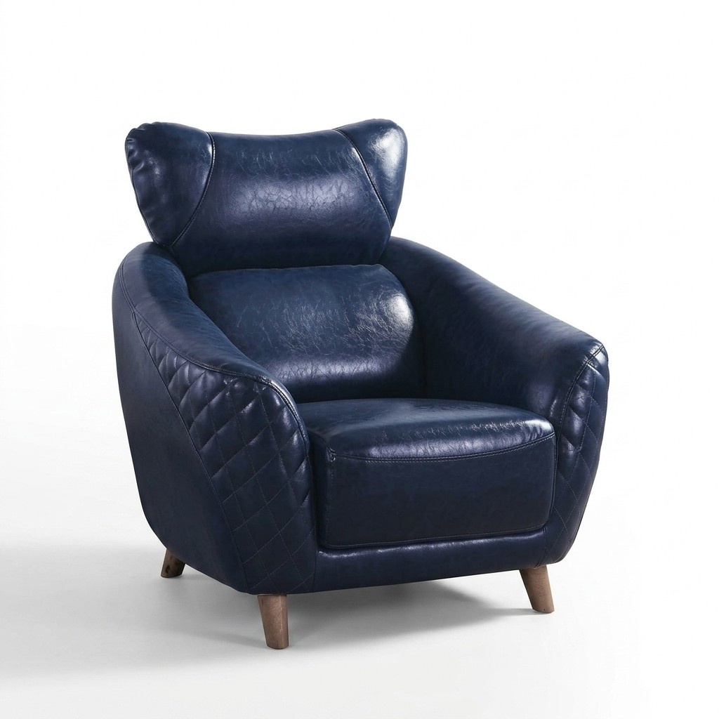 Design Sessel Leder Luxus Fernseh Couch 1 Sitzer Sofa Relax Lounge Club