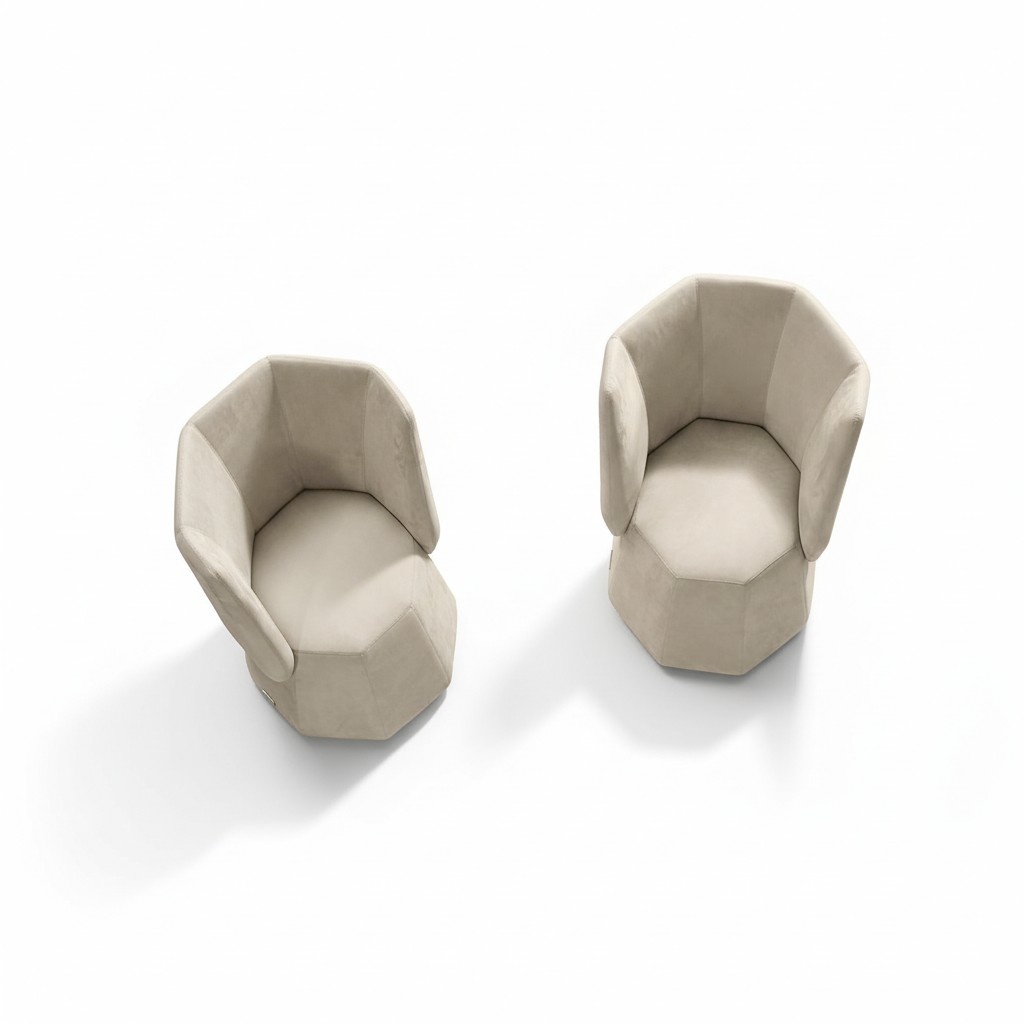 Design Sessel Luxus Einsitzer Modern Lehn Textil 1 Sitz Möbel Einsitzer Prianera