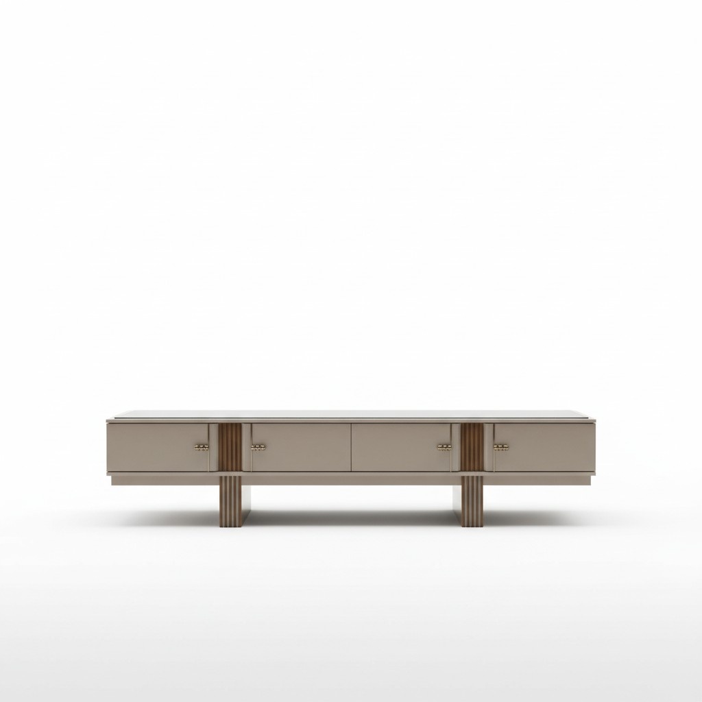 Design Sideboard Kommode Sideboard Spiegel Holz Beige Möbelneuheit