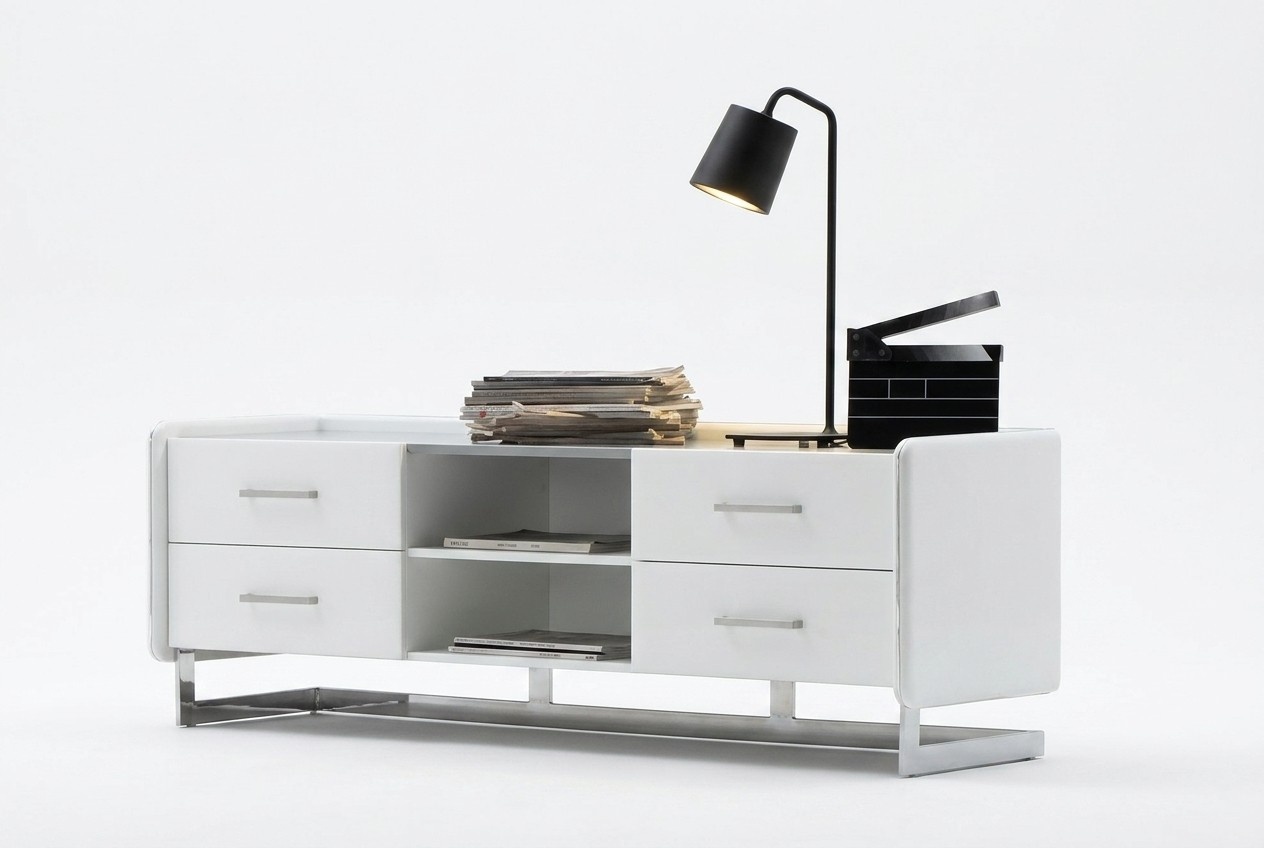 Design Sideboard RTV Fernseh Unterschrank Kommode Lowboard Leder