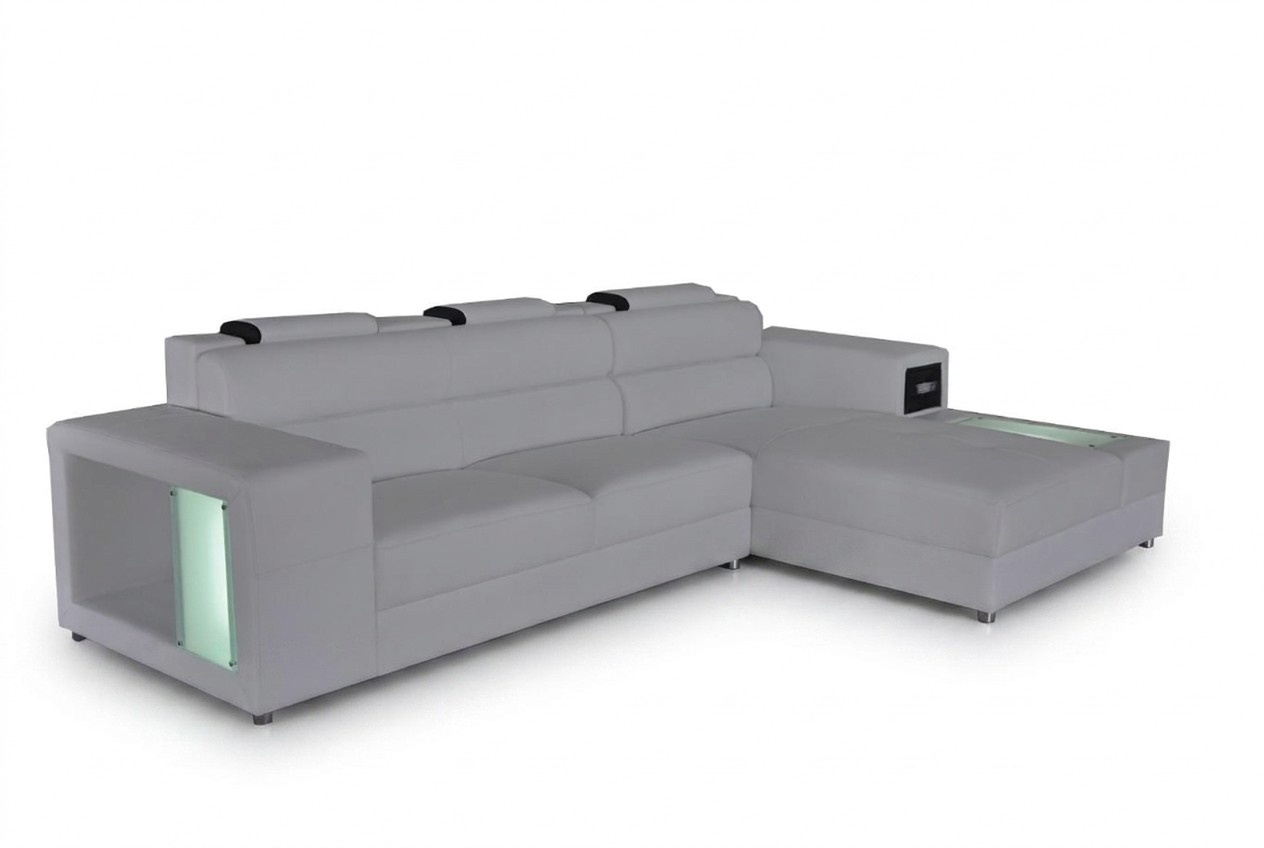 Design Sitz Leder Polster Ecke Leder Eck Landschaft Zimmer Neu Wohn Sofa