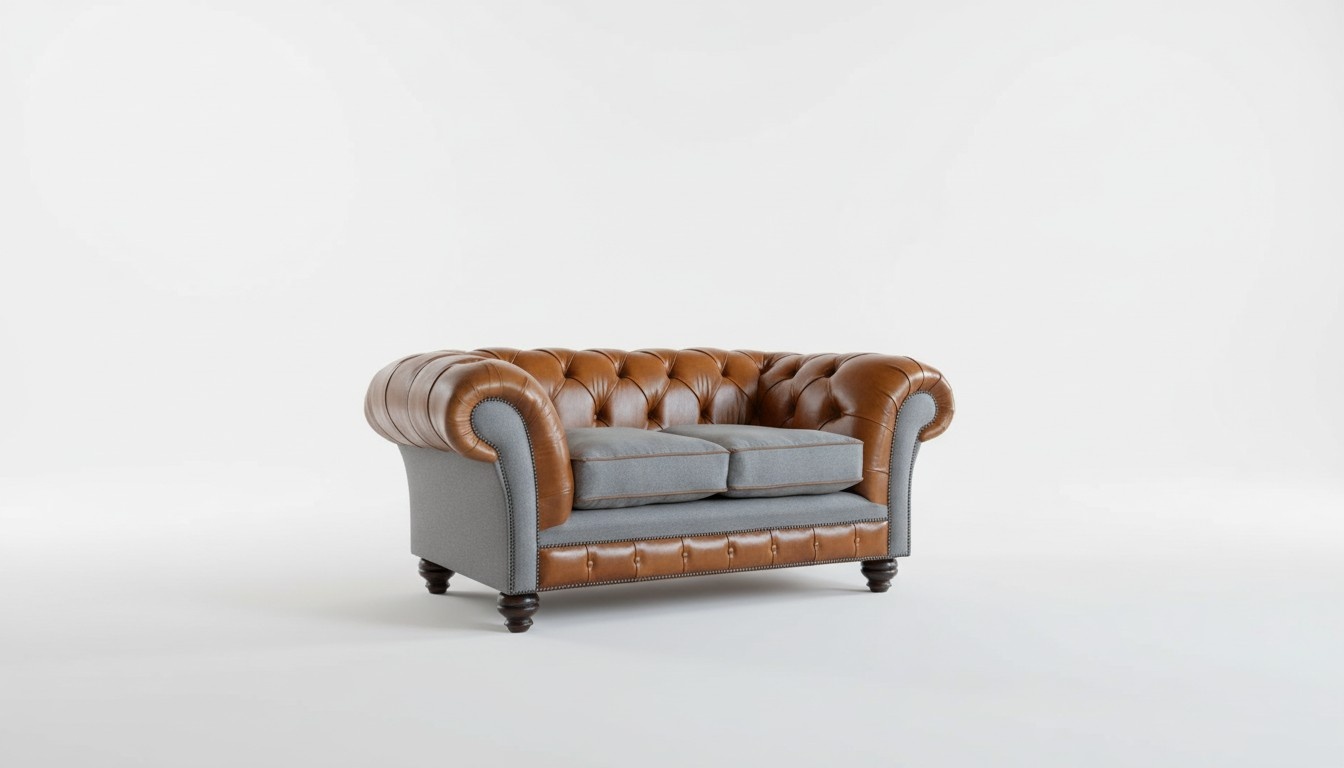 design Sofa 3 Sitzer Couch Chesterfield Polster Sitz Garnitur Leder Textil Neu!