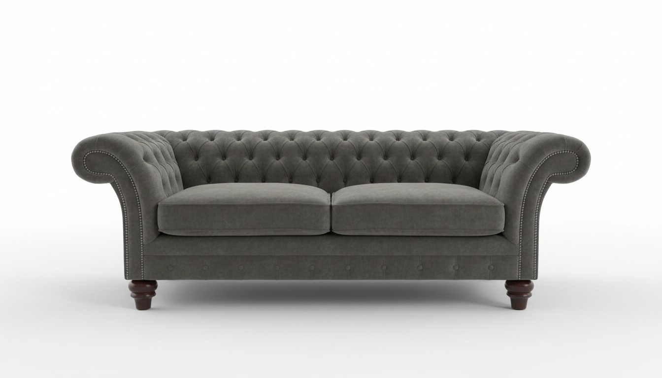 Design Sofa Chesterfield Luxus Klass Couch Polster Garnitur Leder Textil 1069