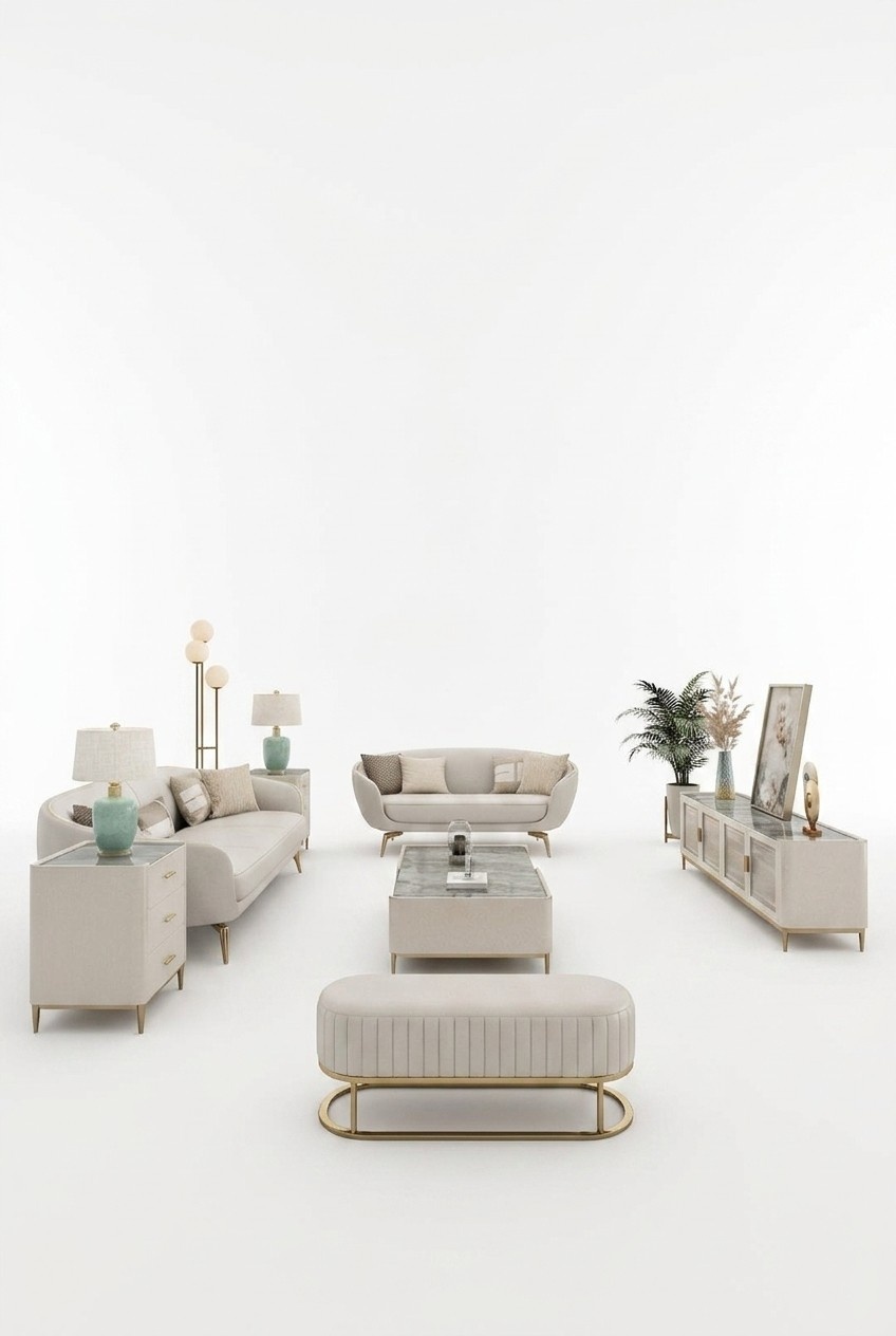 Design Sofa Couch Garnitur Couchen Sofas Wohnlandschaft Garnituren 3+2 Sitz Neu