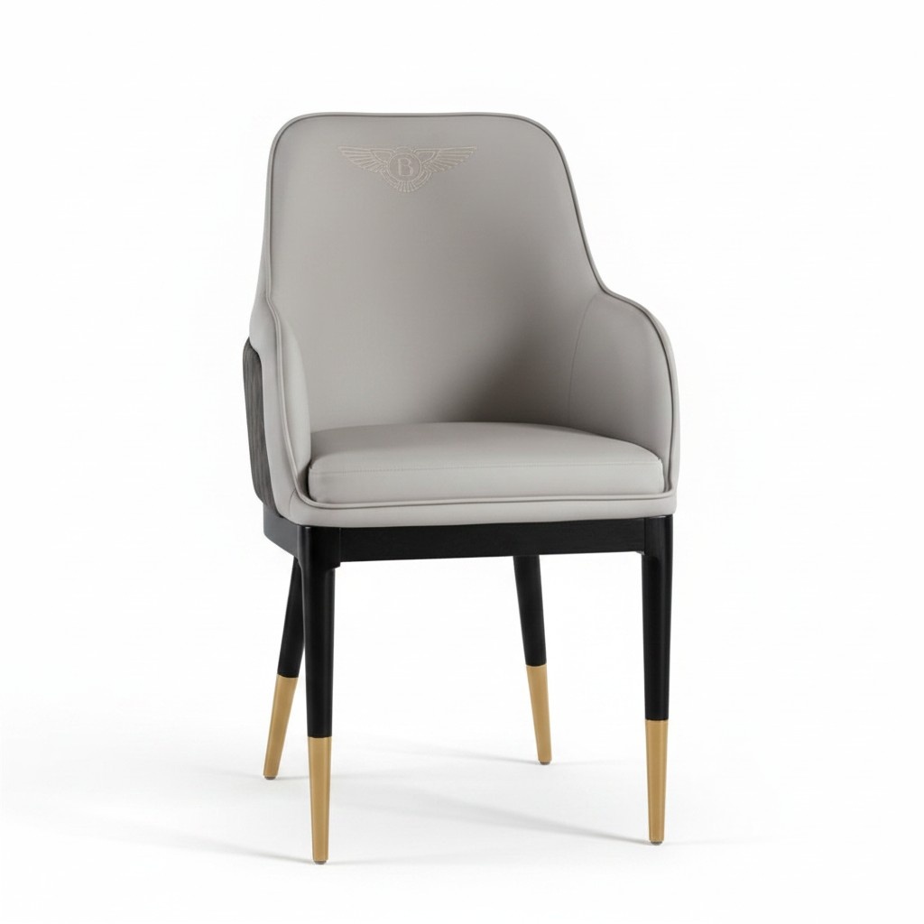 Design Stuhl Luxus Lehnstuhl Polster Stühle 1x Sessel Wohn Ess Zimmer Leder Neu