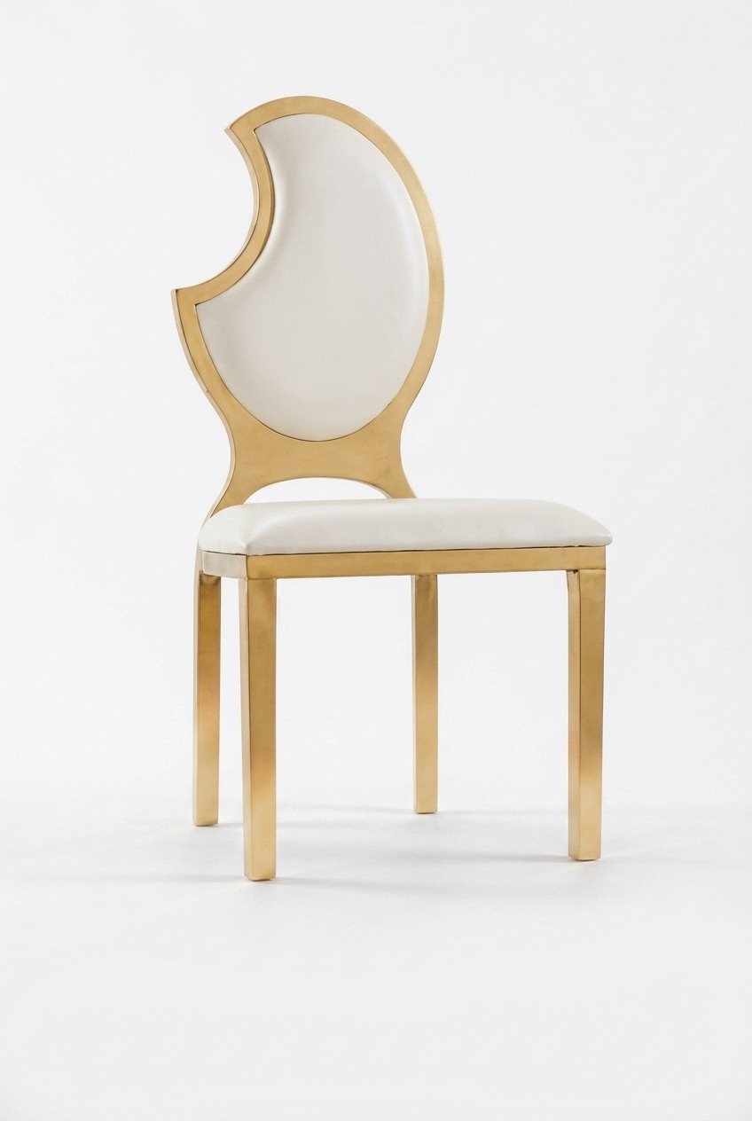 Design Stuhl Polster Neu Moderne Stühle Esszimer Luxus Edelstahl Sessel Lounge