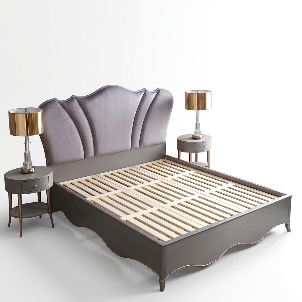 Design Textil Bett Luxus Polster Betten Doppel Modernes Ehe 180x200 Moderne Neu