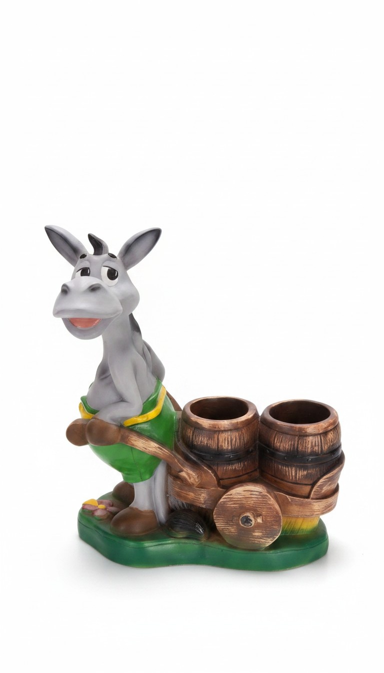 Design Vase Esel Skulptur Statue Statuen Figuren Garten Figur Skulpturen