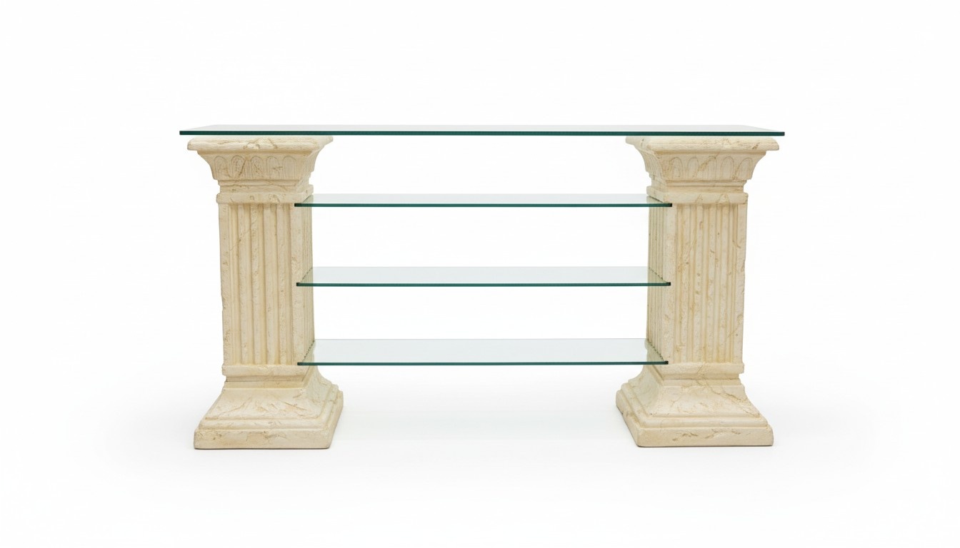 Design Vitrine Regal Glas Säule Schrank Vitrinen Regale Schrank Wohnzimmer