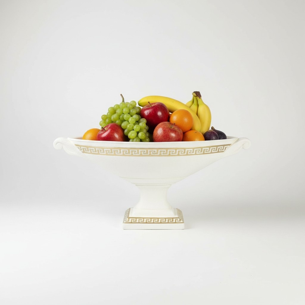 Design XXL Obst Schale Vase Ellipse Vasen Antik Schalen Deko Dekoration