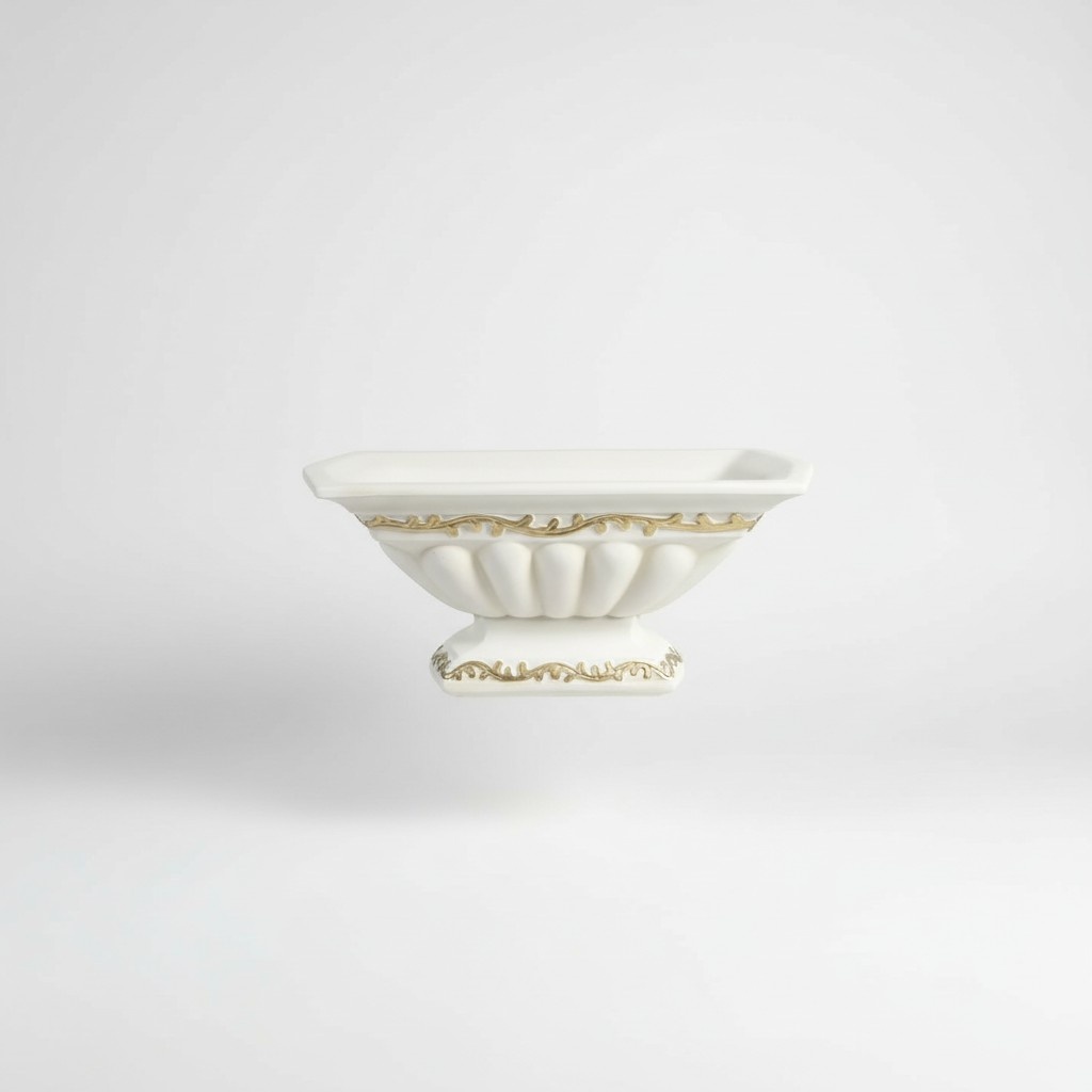 Design XXL Obst Schale Vase Ellipse Vasen Antik Schalen Deko Dekoration