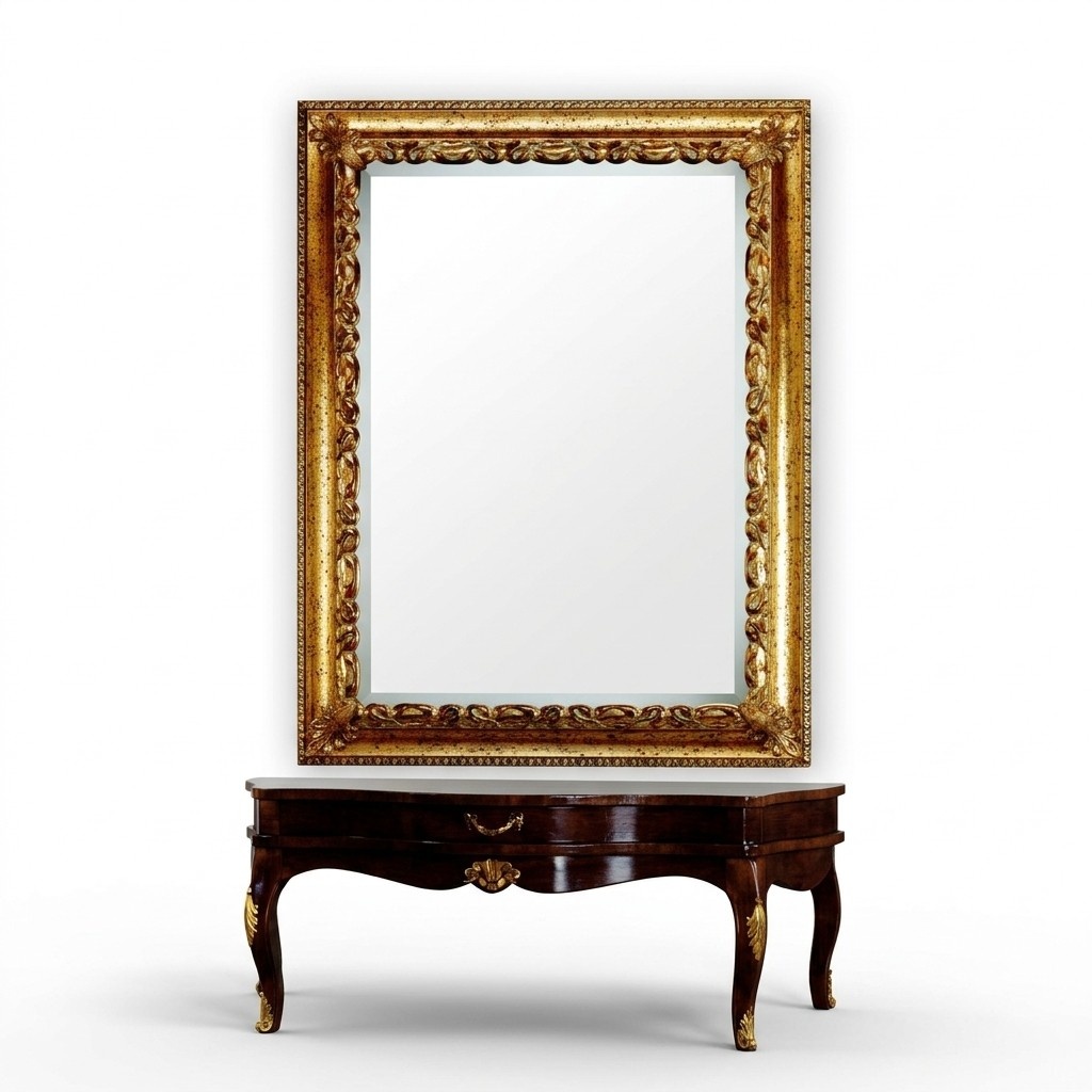 Design xxl Spiegel Wandspiegel Echt Holz Rahmen Hängespiegel Luxus Möbel Barock