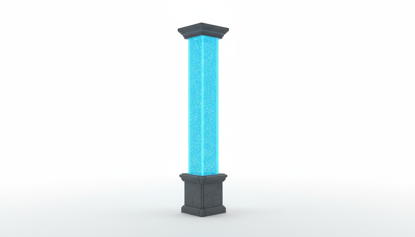 Designer 270cm Wassersäule xxl wasser säulen Bar Lokal Wasser Wand Water Wall