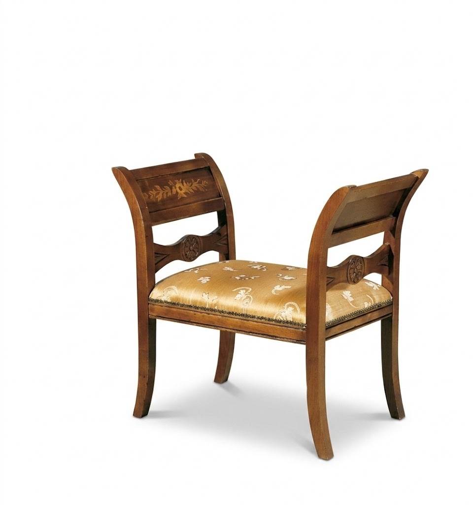 Designer Bank Polsterbank Klassische Luxus Sitzbank Sitzmöbel