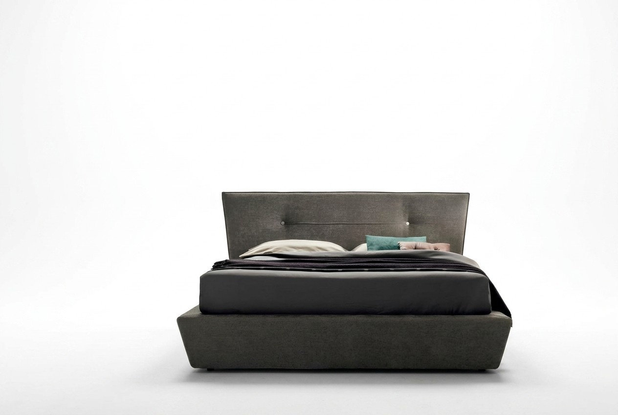 Designer Bett Schlafzimmer Betten Textil Leder Hotel Luxus Polster Samt Stoff