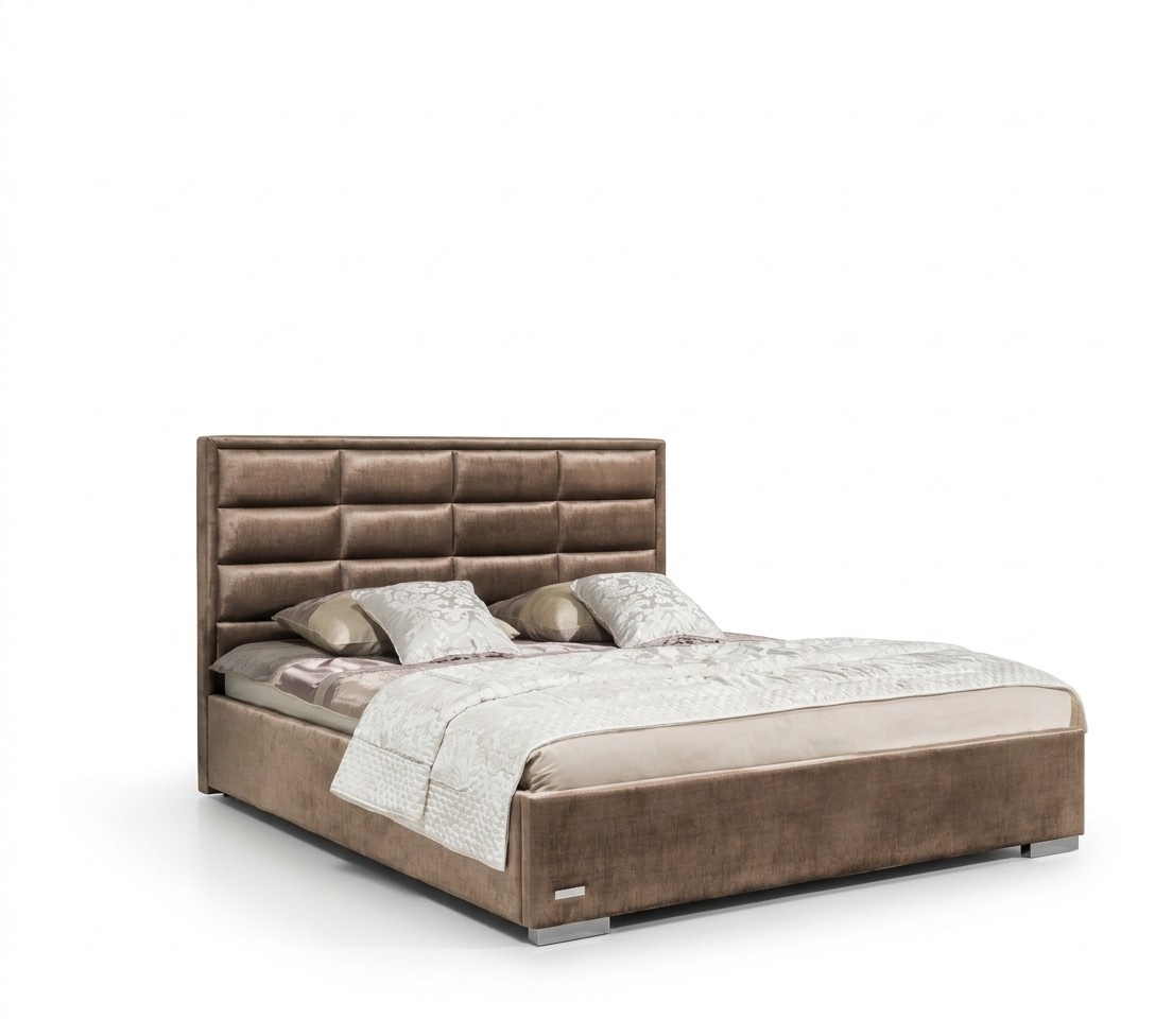 Designer Bett Schlafzimmer Betten Textil Leder Hotel Luxus Polster Samt