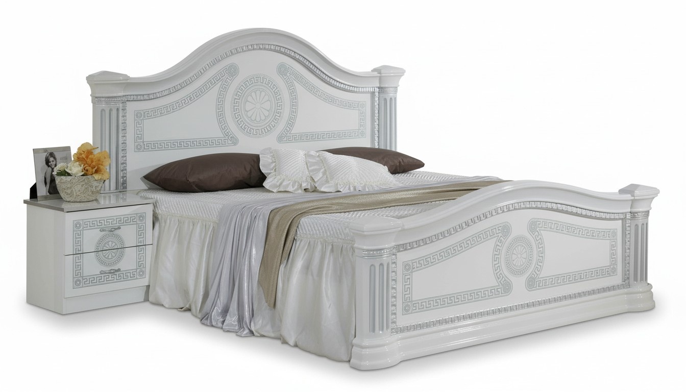 Designer Bett Schlafzimmer Klassische Betten Holz Hotel Luxus Polster Sitz Neu