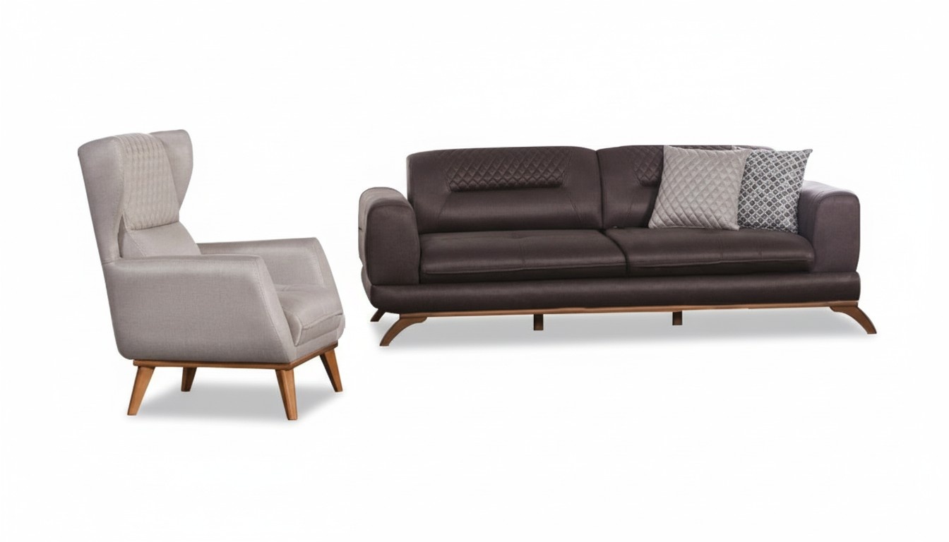 Designer Couchen Weiche Sofa Polster Sofagarnitur Couchen 3+1 Sitzer 2tlg