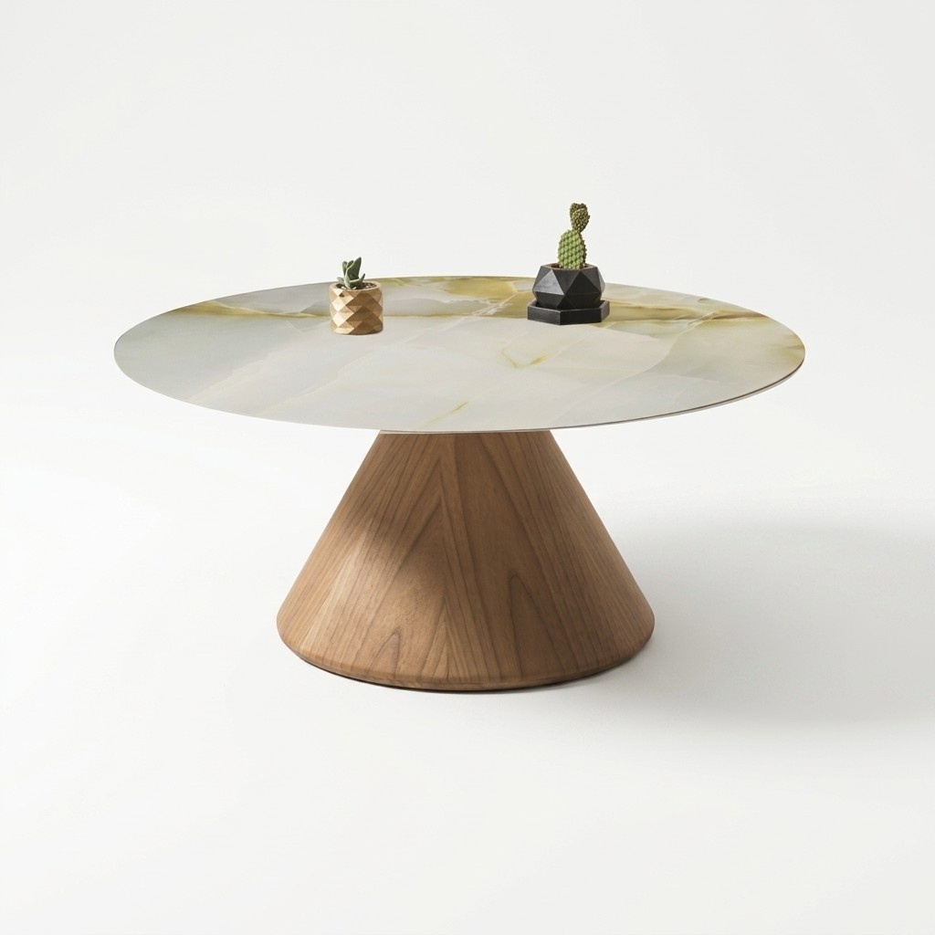 Designer Couchtisch Beistelltisch Wohnzimmer Tisch Möbel Rund Tische