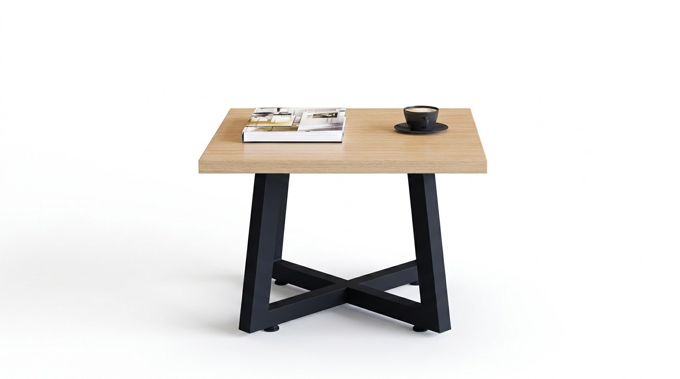 Designer Couchtisch Luxus Brauner Beistelltisch Büro Holz Möbel Stilvoll