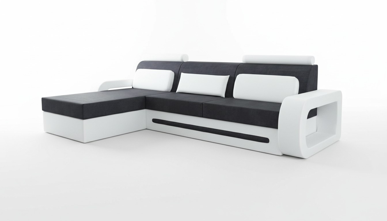 Designer Ecksofa Sofa Couch Ecke Polster Garnitur Stoffsofa Leder Textil Stoff