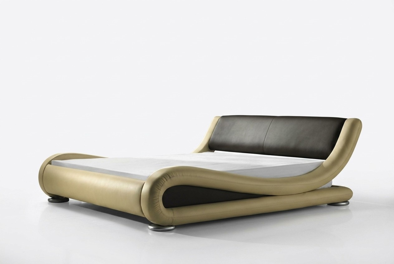 Designer Ehebett Polsterbett Doppelbett Bett Schlafzimmer Lederbett Neu Betten
