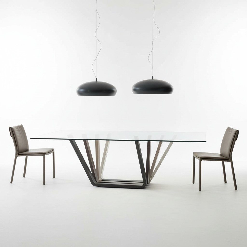 Designer Ess Tisch Klassischer Luxus Metall Tische Wohn Zimmer Glas Frei stehend