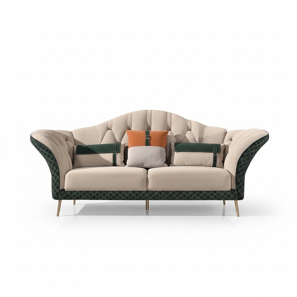 Designer Garnituren Sofa Couch Polster Garnitur 6tlg. Set Leder Couchtisch Tisch