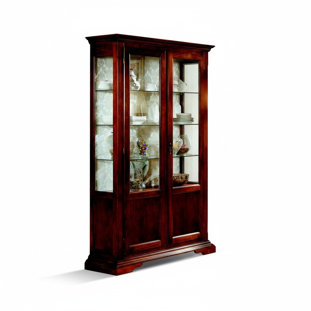 Schicker Designer Italienische Luxus Holz Möbel Barock Stil Schrank Vitrine Wohnzimmer