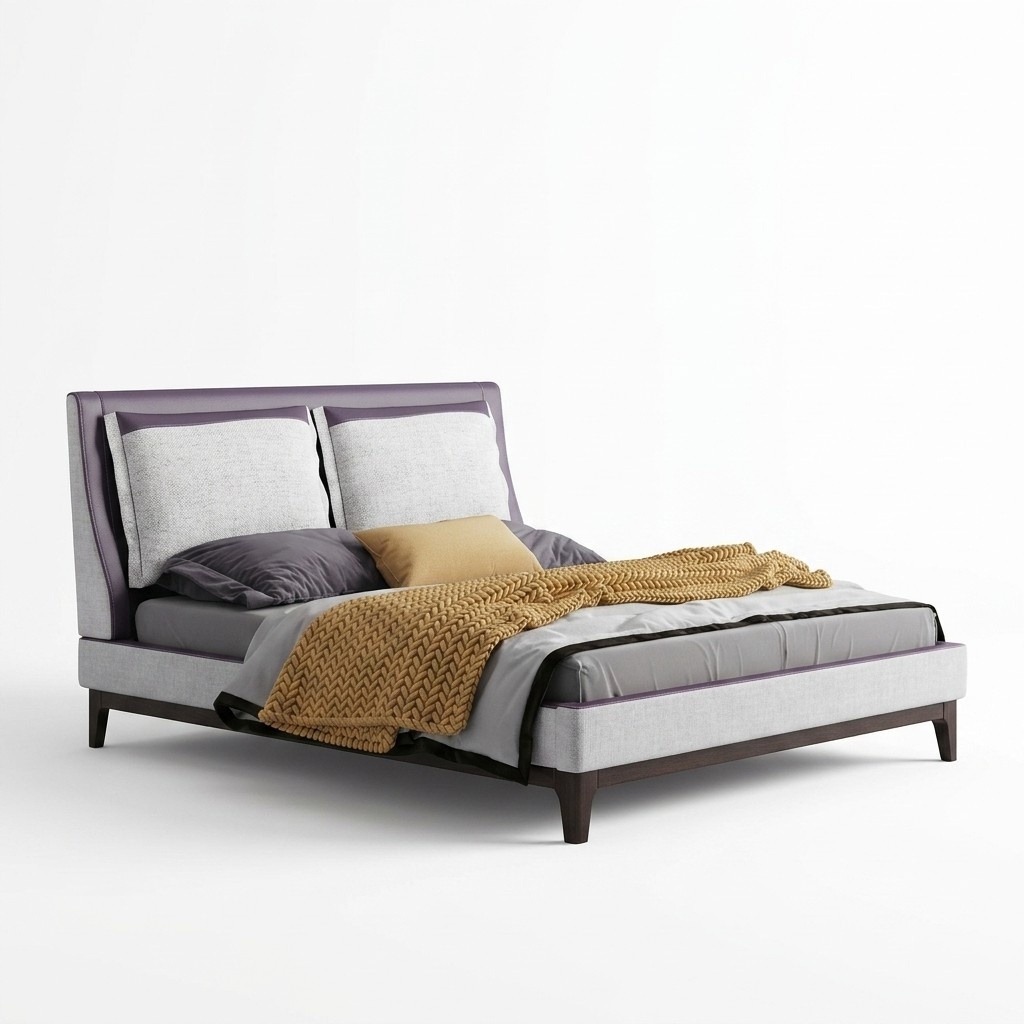 Designer Italienische Möbel Bett Doppel Schlazimmer 180x200cm Betten Leder Neu