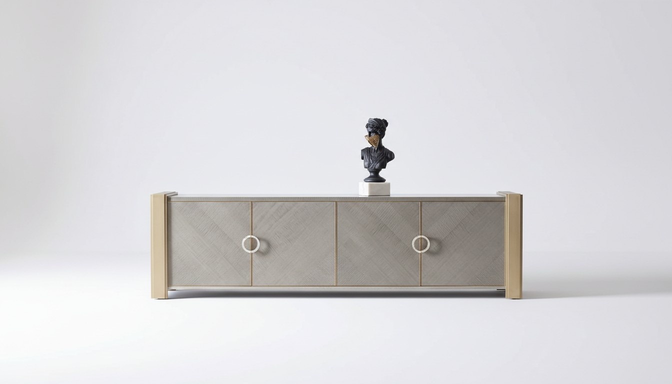 Designer Kommode Anrichte Side Low Board Schrank Wohn Zimmer Regal Luxus Board
