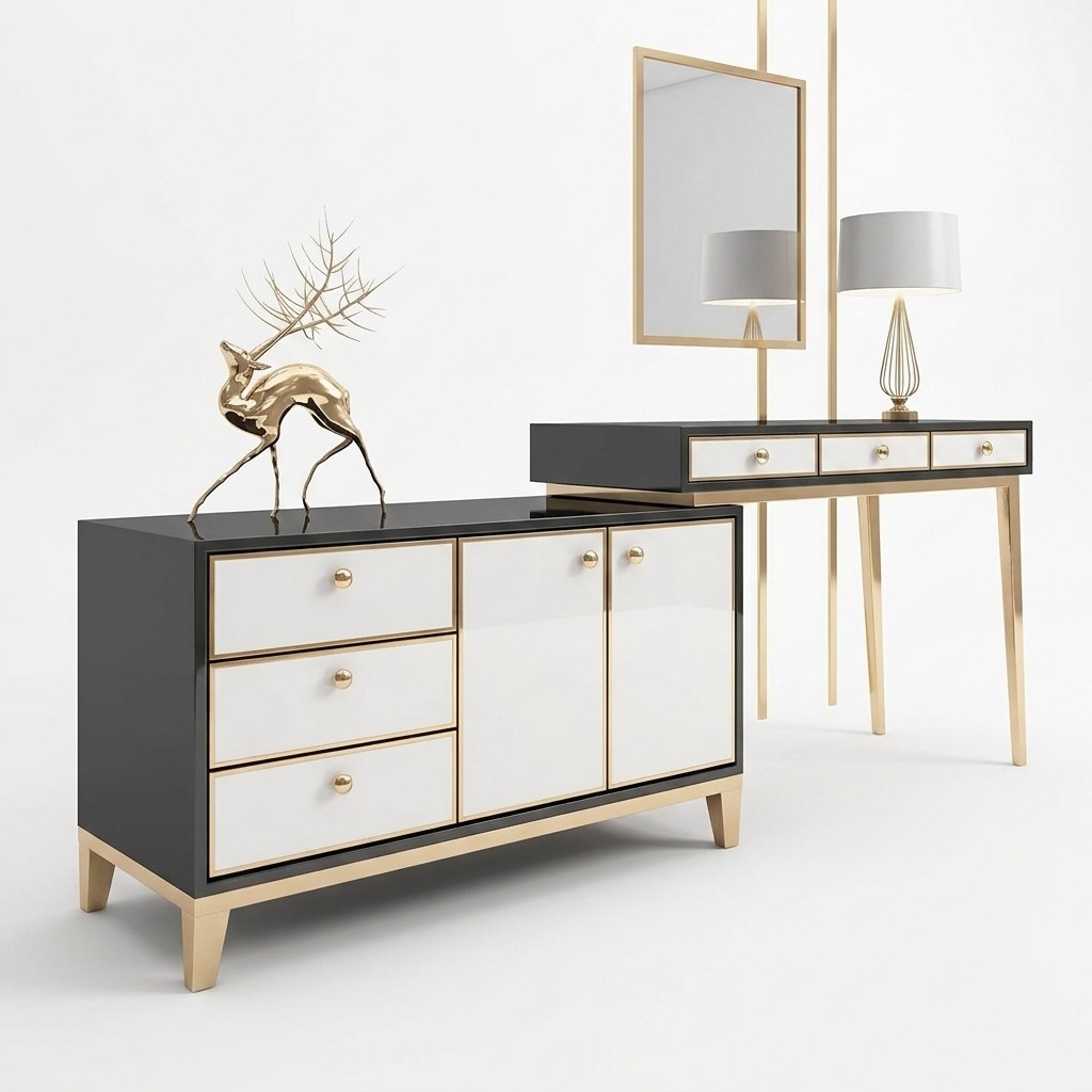 Designer Konsolentisch Tisch Konsole Konsolentische Schmink Sekretär Kommode
